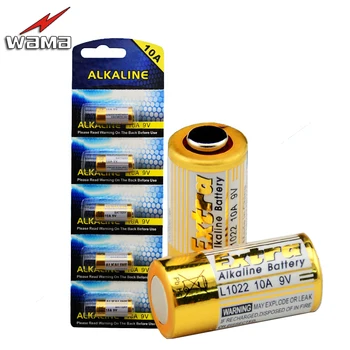 

5pcs/Pack 10A 9V L1022 battery for Door Shutter Garage Remote Control Batteries Netural Packing High Quality Wholesales