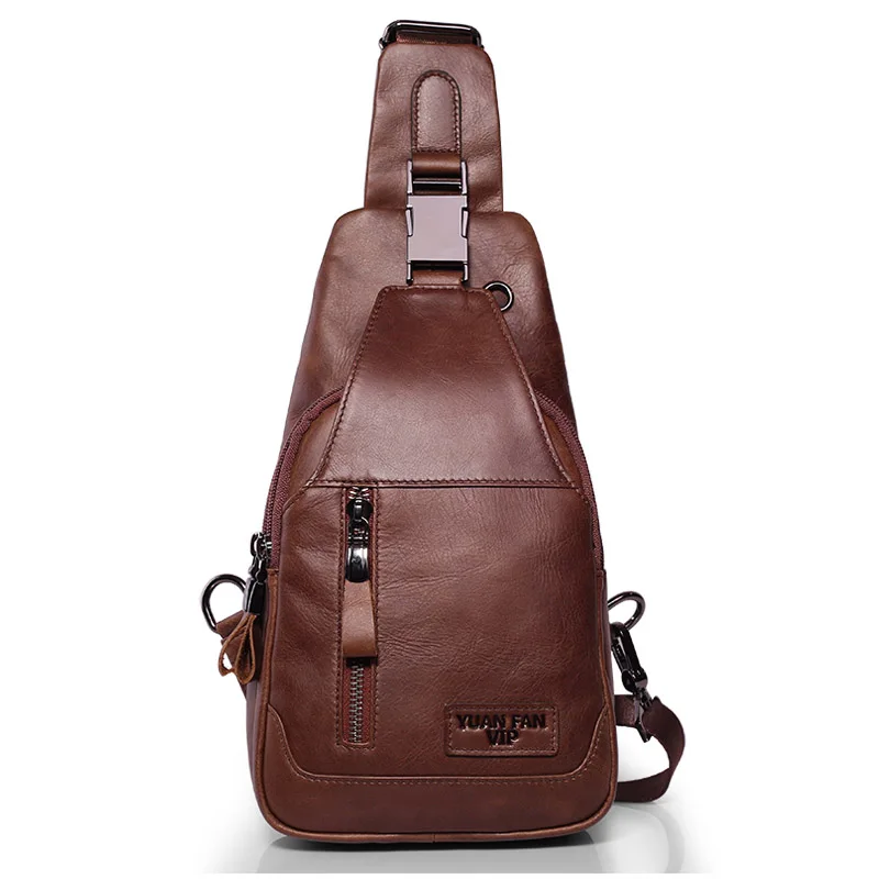 pacote peito ombro crossbody bolsa Material : Genuine Leather