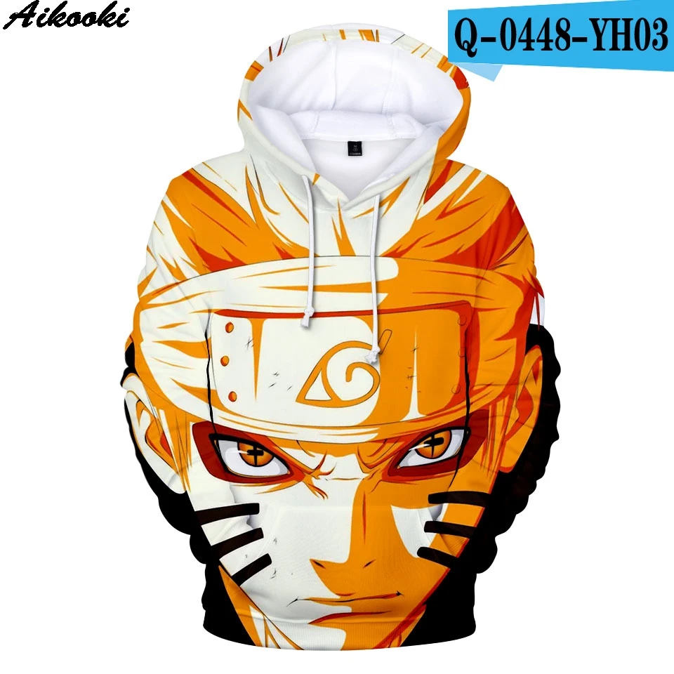 Casual Fashion Anime Naruto 3D Hoodies Men/Women Winter Tops 3D Hooded Children Sweatshirts Naruto 3D Kid Hoodies Men pullovers - Color: 3D