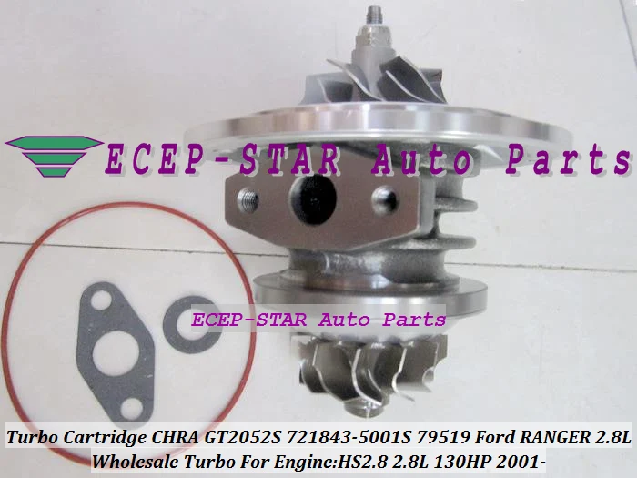 Turbo Cartridge CHRA Core For Ford RANGER Truck Maxion 01- 2.8L HS2.8 130HP GT2052S 721843 721843-5001S 721843-0002 Turbocharger (3)