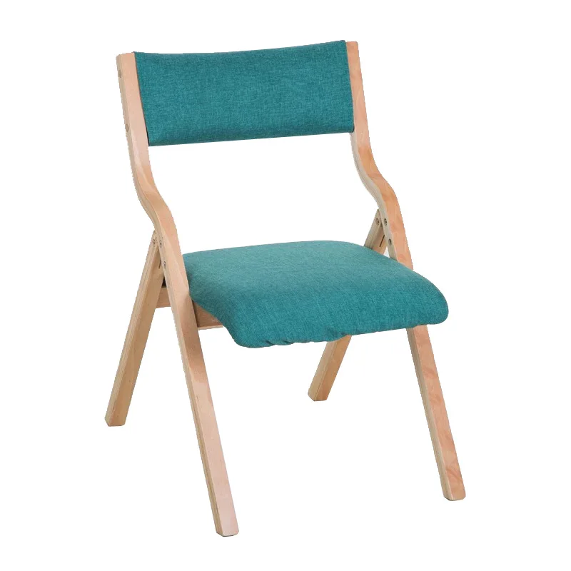 YN52 складной стул съемный чехол для сиденья моющаяся мебель для гостиной компактный прочный стул изогнутый деревянный каркас - Цвет: Красное вино