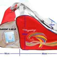 Большая емкость нейлоновая сумка для катания на коньках для детей и взрослых сумка для катания на коньках 56 см* см 34 см* 24 см