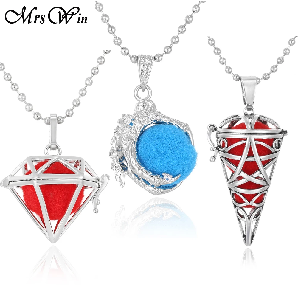 

Aroma Diffuser Necklace Fashion Cone Sweat Necklace Locket Pendant Perfume Essential Oil Aromatherapy Locket Necklace With Pads