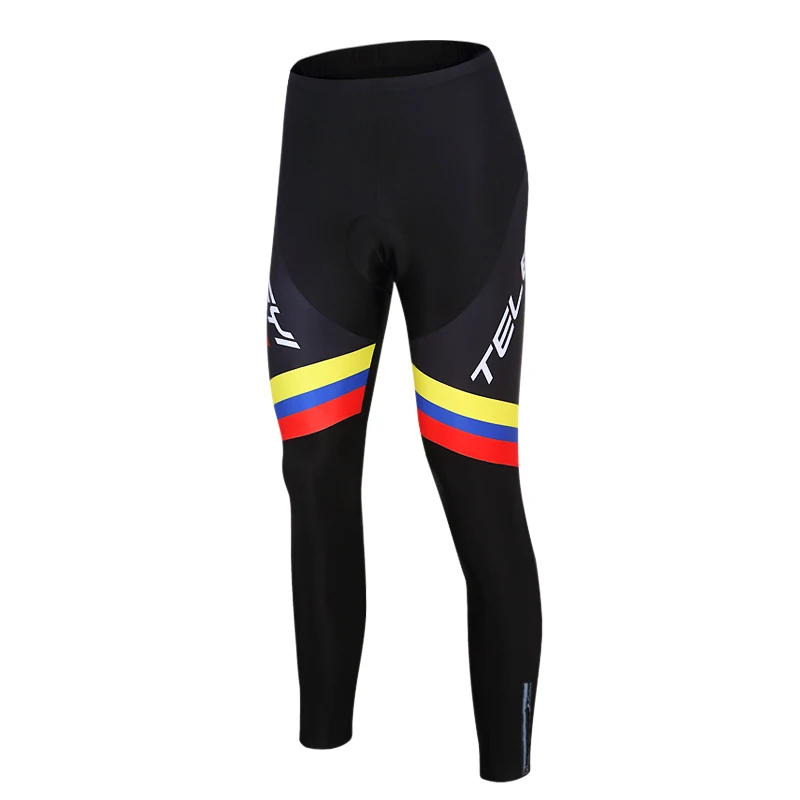 Teleyi бренд Pro Велоспорт комбинезон с гелевой подкладкой/дышащие шорты для езды на горном велосипеде/ лайкра брюки для мотоциклиста - Цвет: Бежевый