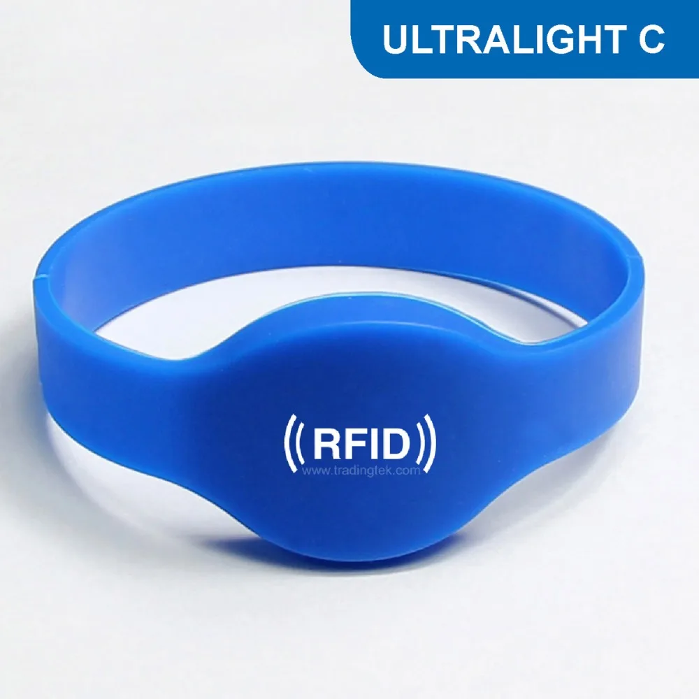 WB01 RFID Silicone Wristband NFC bracelet Tag for Access Control