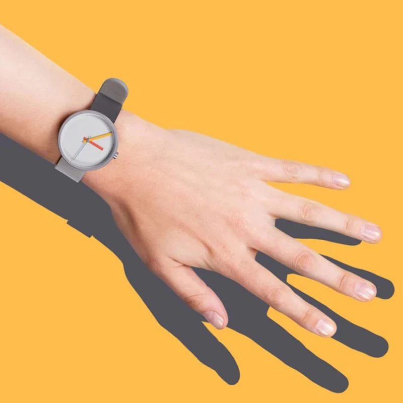 Women Watch Gray Contrast Leather Quartz Watch Women Watches Lovers Unisex Casual Ladies Wrist Watch Clock Relogio Feminino