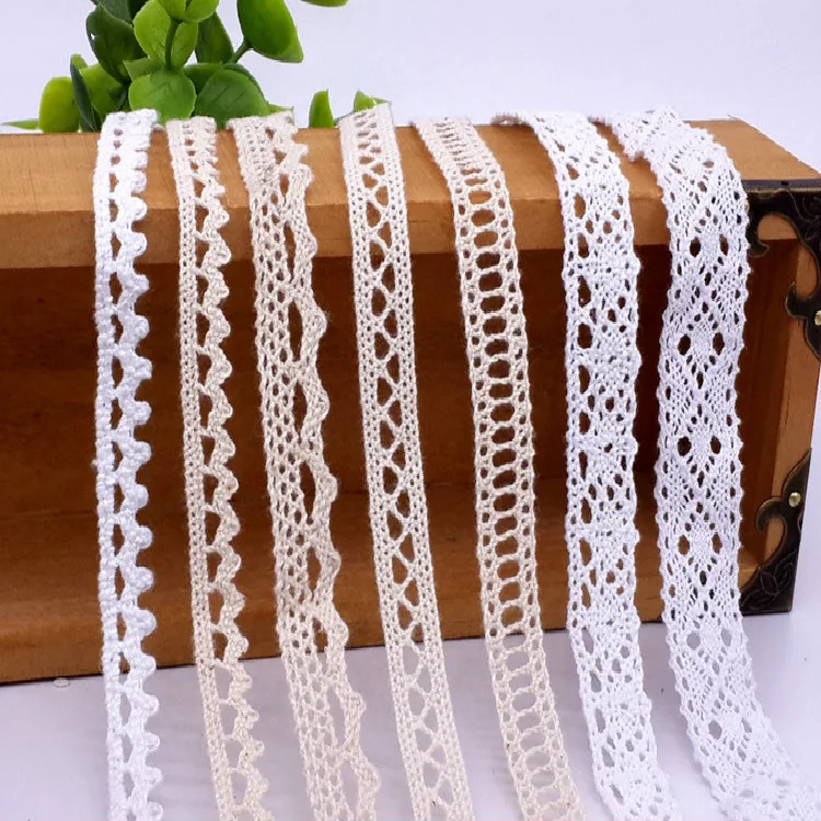 

High quality 1meter/Lot White Springy Lace Fabric Trim Ribbon Garment Accessories For DIY Clothing Wedding Accessory Decoration