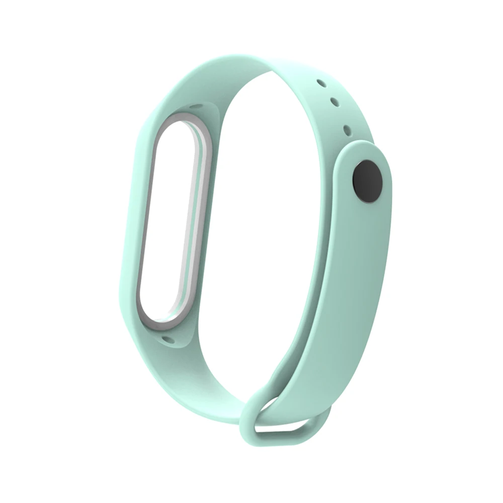 Синий Сменный ремешок на запястье для Xiao-Mi Band 3/4 общие умные часы с усилением кольцо Шагомер Браслет замена - Цвет: Синий