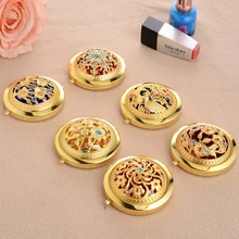 Hand Mirrors Pocket Portable Makeup Mirror espejos magnifying espelho de bolso with light cosmetic mirror H199