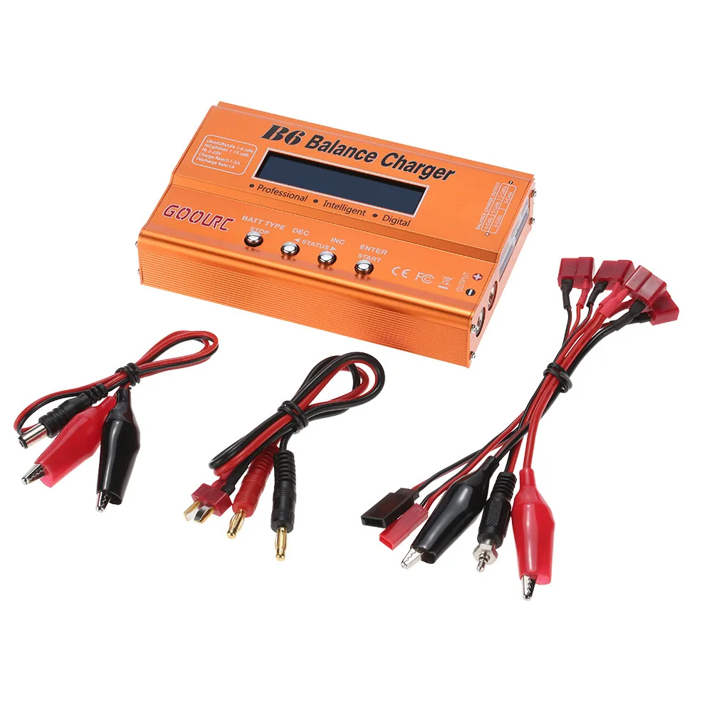 GoolRC B6 Mini Multi-functional Balance Charger Discharger for LiPo Battery Lilon LiFe NiCd NiMh Pb RC Battery RC Car Parts Dron (17)