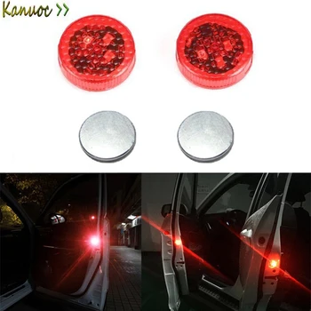 

2Pcs Car Door Warning Light red Wireless LED Flashing Lamp Safety Anti-Collision Strobe bulb For Mercedes Benz w211 W204 GLA CLA