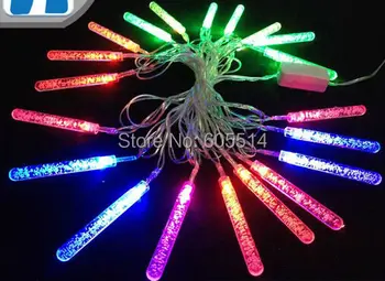 

[Seven Neon]Free shipping 110V/220V water column shape 4M 20leds party/Christmas/decoration/holiday led string light