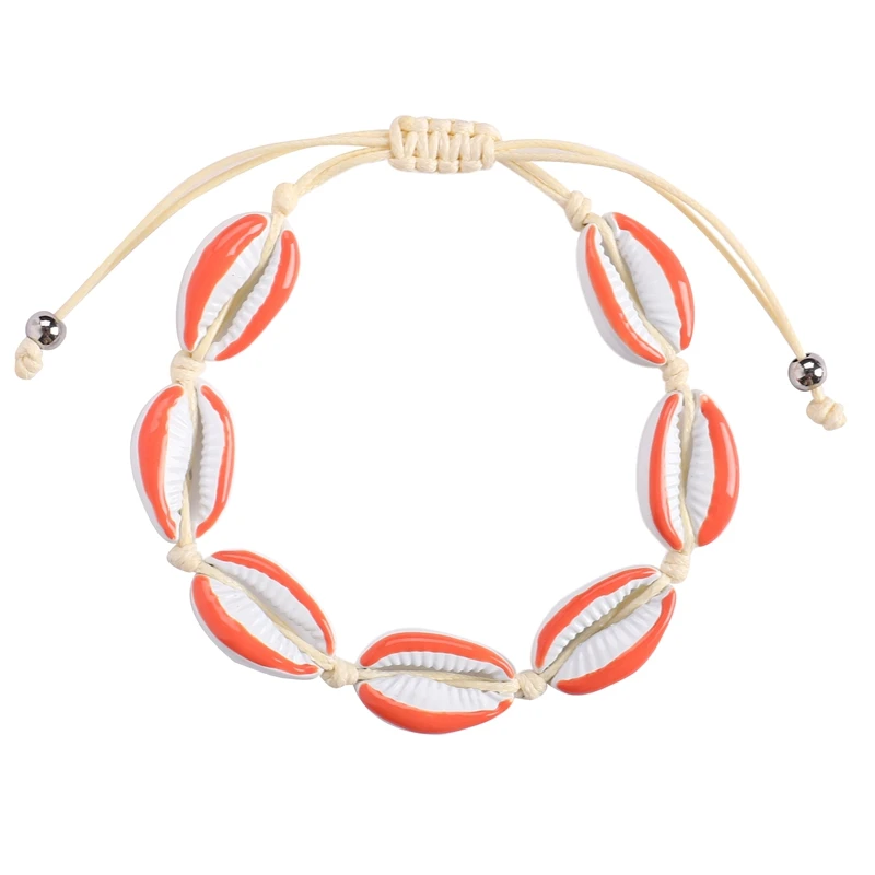

Bohemian Beach Shell Bracelet Ladies Shell Bracelet Ladies Beautiful Rope Chain Bracelet Beaded Charm Bracelet Jewelry G