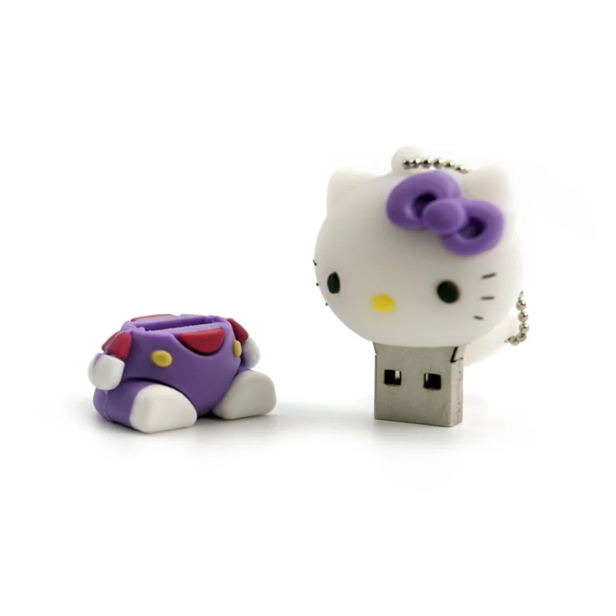 Креативный usb флеш-накопитель 128 ГБ, hello kitty, Usb флеш-накопитель 64 ГБ, флеш-накопитель 64 ГБ, флеш-накопитель 8 ГБ 16 ГБ 32 ГБ, мультяшный U диск, карта памяти