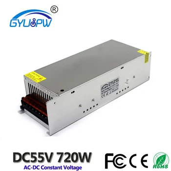 

Single Output 55V Switching Power Supply AC220V to DC55V 13A 720W SMPS for Industrial Equipment Machine Stepper Motor Lighting