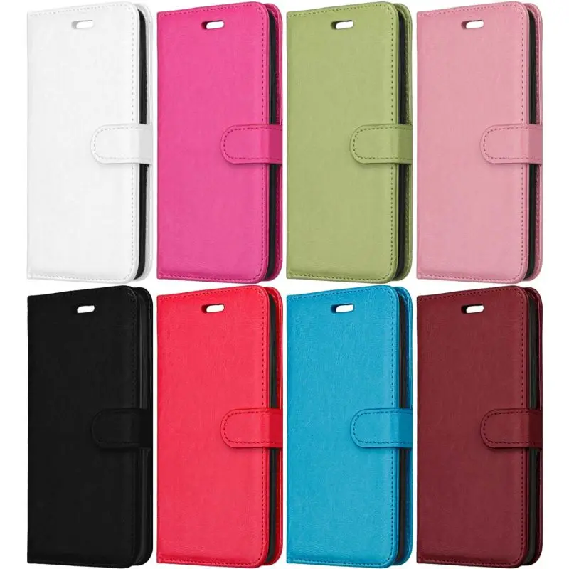 

Simple Frame Candy Color Phone Case For Motorola Moto P30 Note E5 G6 Play G7 Plus One Power Book Case Leather Stand Coque E08G