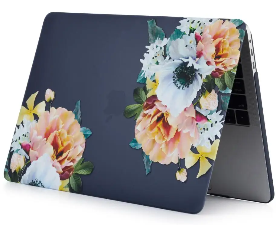 Flower Pattern Shell Protective Hard Case Cover Sleeve Bag for Apple Mac Macbook Air 11 13 Pro Retina 13 12 15