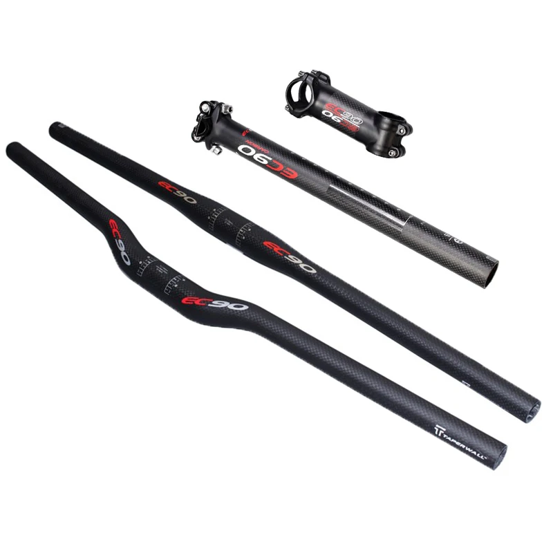 EC90 Carbon Fibre Mountain Bicycle Handlebar Set MTB Bike riser