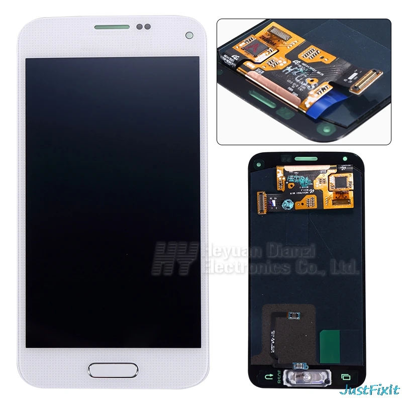 

ORIGINAL For Samsung Galaxy S5 Mini G800 G800F G800H Super AMOLED LCD Display Touch Digitizer Screen Assembly Sticker