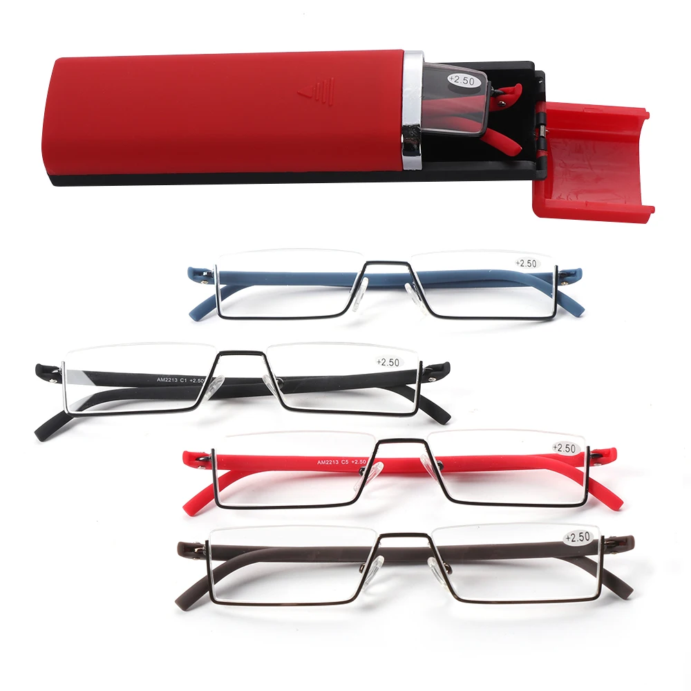 TR90 Half Frame Semi Rimless Reader Reading Glasses Unisex Portable tr90-half-frame-semi-rimless-reader-reading-glasses-unisex-portable