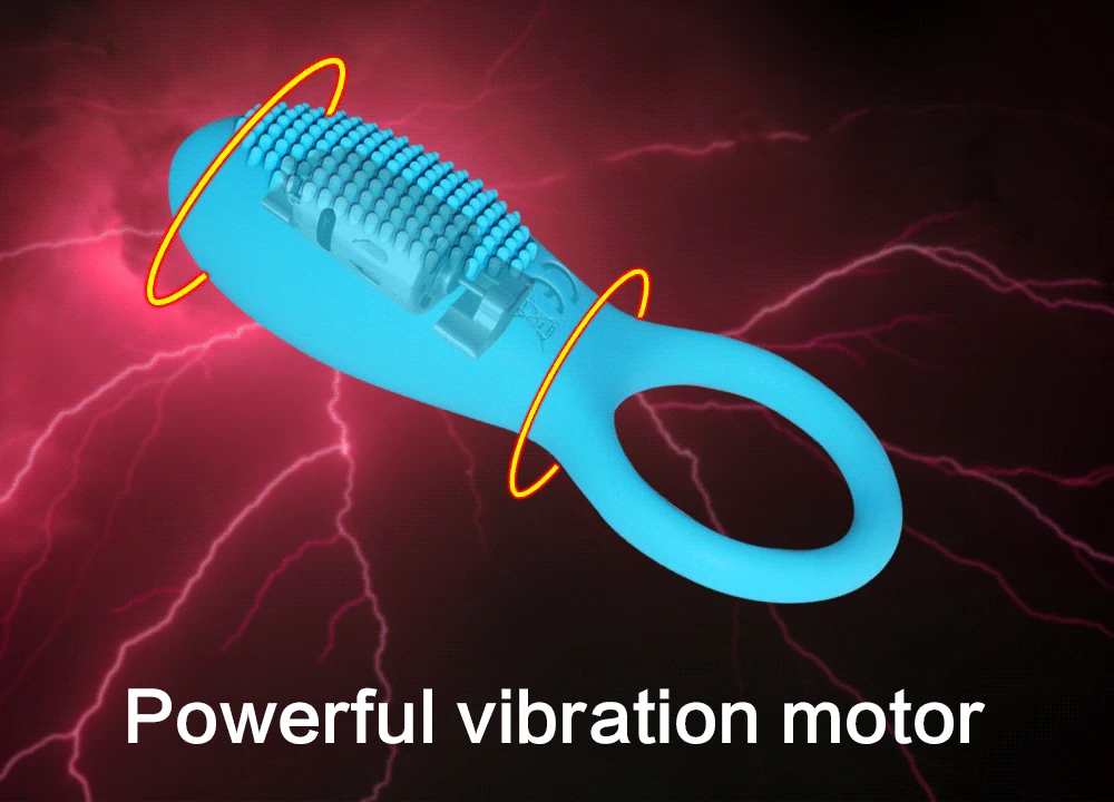 ASilicone Sex Vibrator Ring for Penis Cock Extender Ring Chastity vibrating Penis Sleeve , Clitrois Stimulator Sex Toys for Men