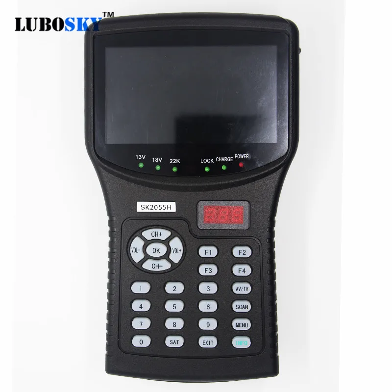 New Satellite Finder full hd Support DVB-S/S2 MPEG-4 standard and free channel analysis LUBOSKY SK2055H