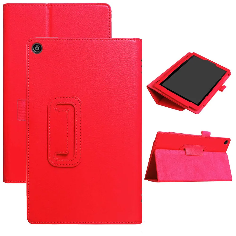 PU Leather Case For Amazon KindleFire HD 8 2017 Release Tablet Flip Case Stand Cover for Amazon Fire HD 8 inch 7th Generation (1)