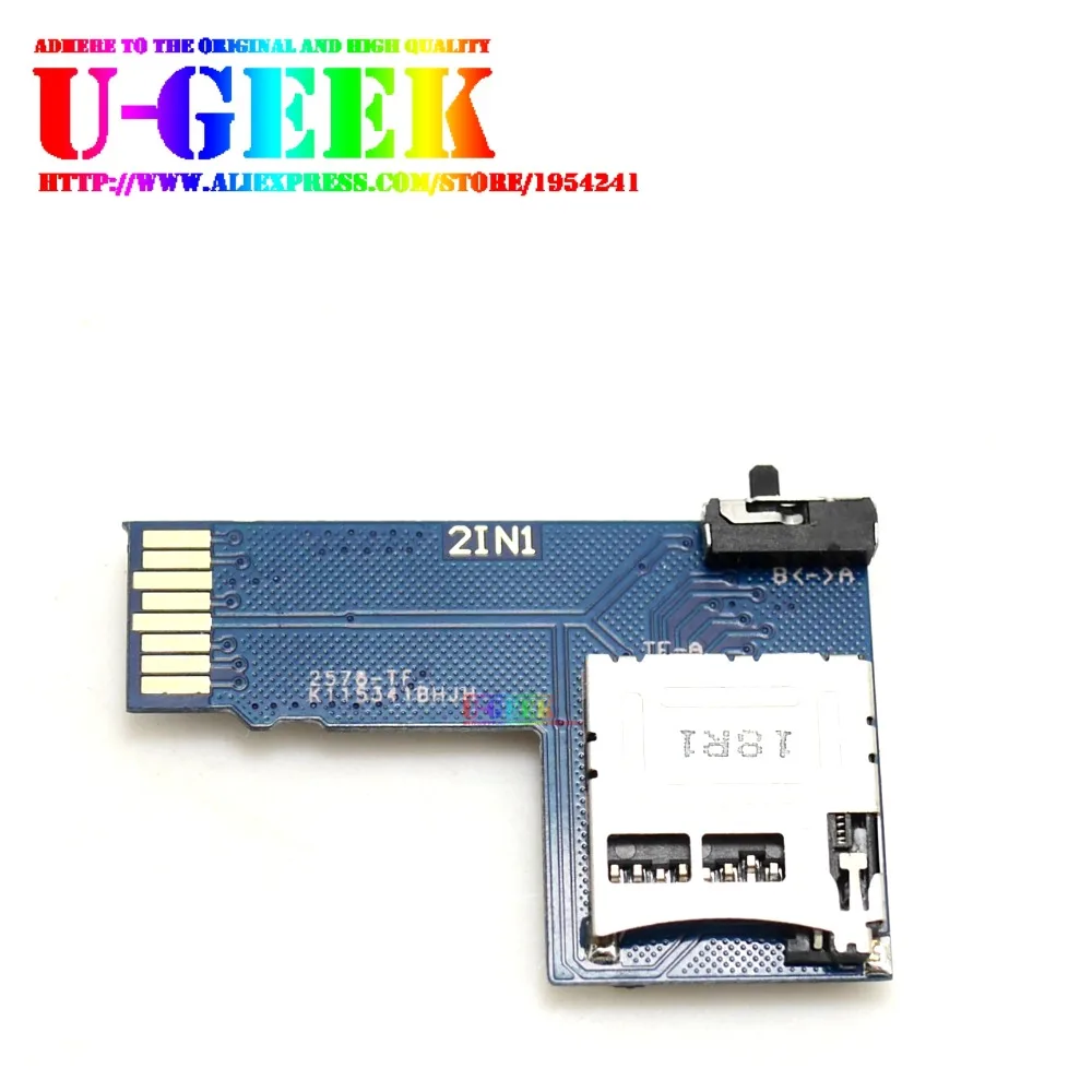 UGEEK 2 в 1 микро SD карта двойной системы коммутатор для Raspberry Pi 3 Model B, 2B, 3B+, 3A+, Zero w | двойной адаптер TF карты | два в одном