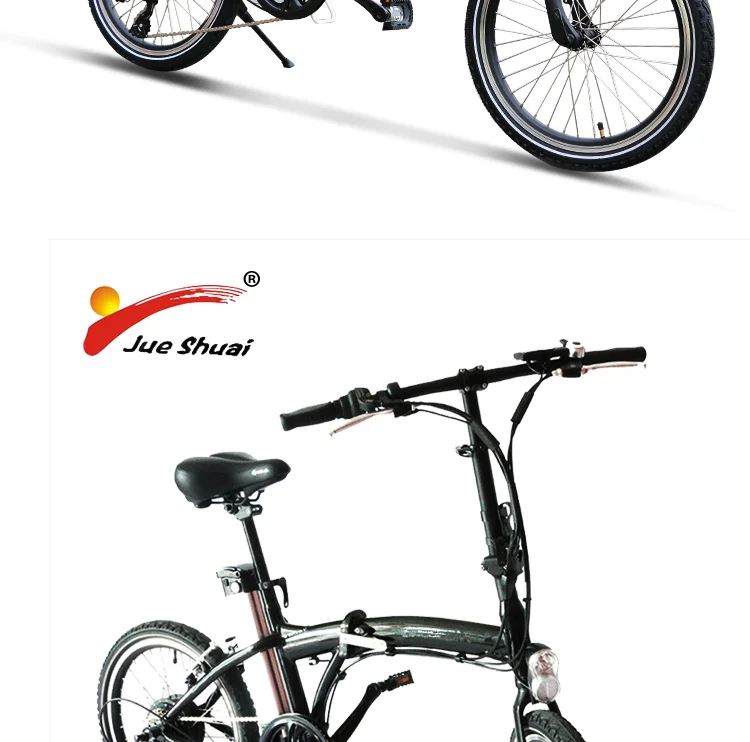 Top Electric Folding Bike 20" BAFANG Motor Wheel 36v 250W Shimano 6 Speed  36V 10AH LITHIUM Battery Portable adult Electric Bicycle 9