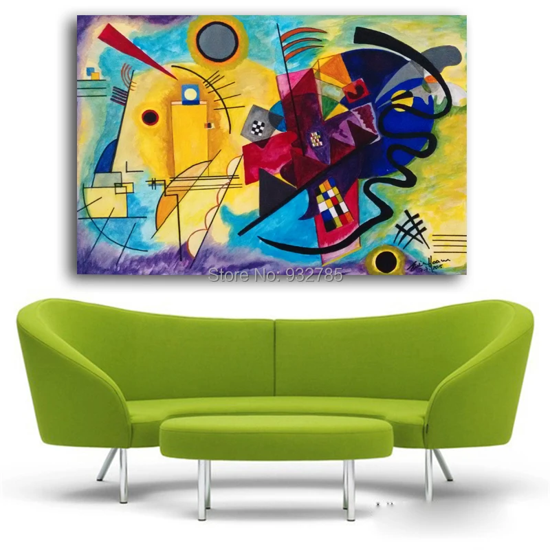 Wassily-Kandinsky-Oil-Painting-Classic-Cansva-Art-Wall-Poster-And-Sticker-Handmade-Oil-Painting-for-Living