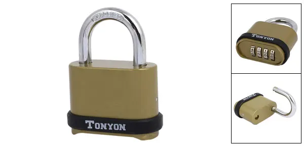 

Jewelry Box Case Metal 4 Digit 0-9 Number Resettable Combination Lock Padlock