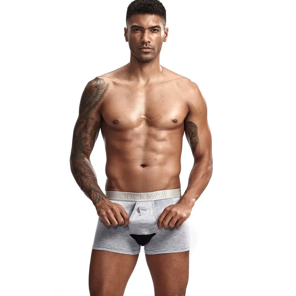 JOCKMAIL модальное Мужское нижнее белье, боксерское нижнее белье, Мошонка, уход за капсулами, молодежное здоровье, Сеульское Выпуклое разделение, боксеры для геев, нижнее белье