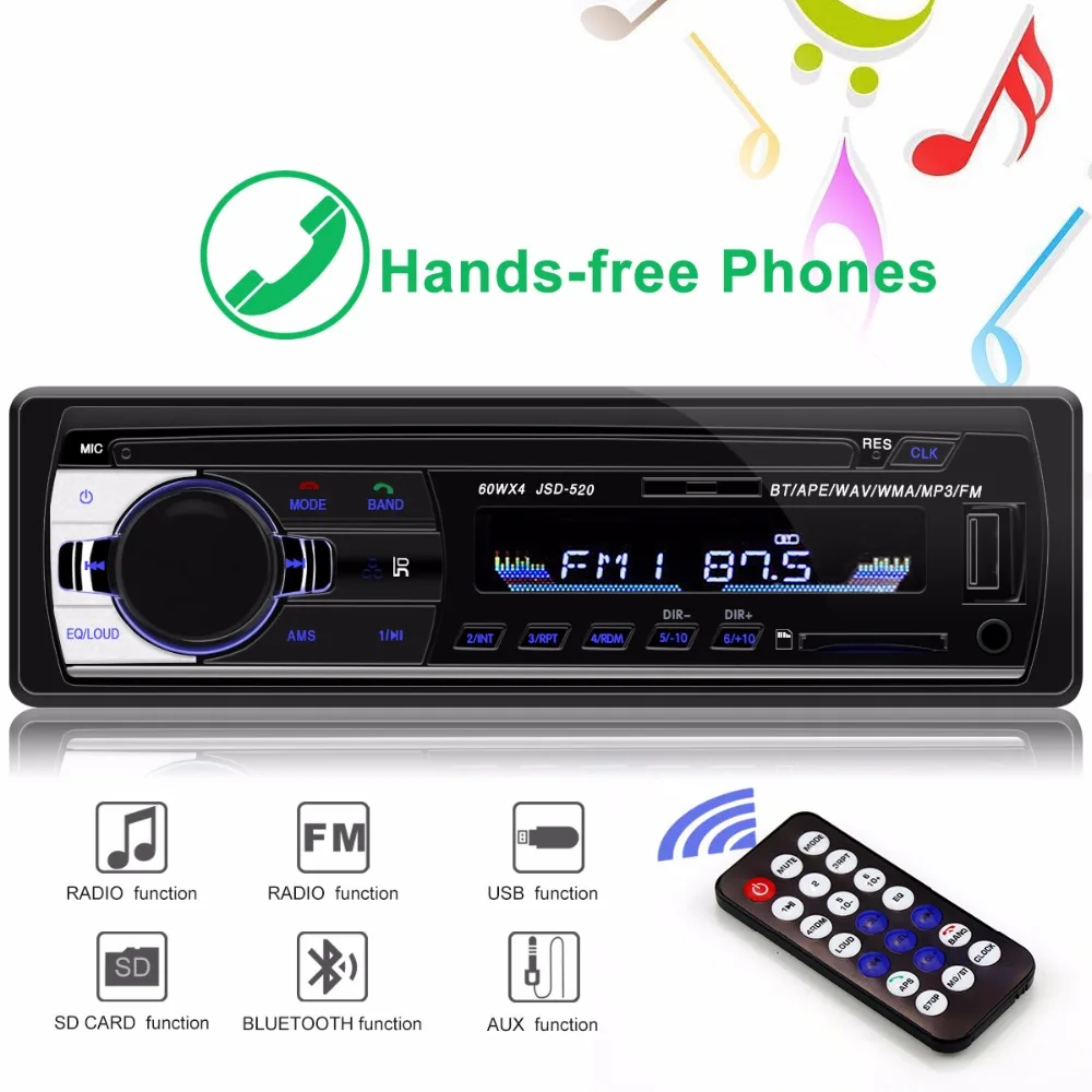 font b Radio b font font b Car b font Mini JSD 520 12V Autoradio