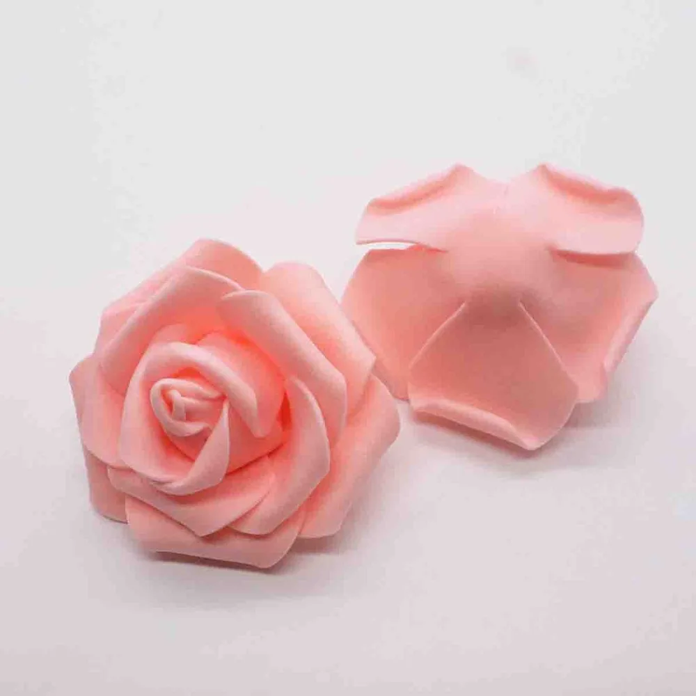 20 unids/lote 6 см flor cabeza Искусственные цветы boda decoraciones PE espuma rosas DIY Флорес Скрапбукинг guirnalda dec - Цвет: 15