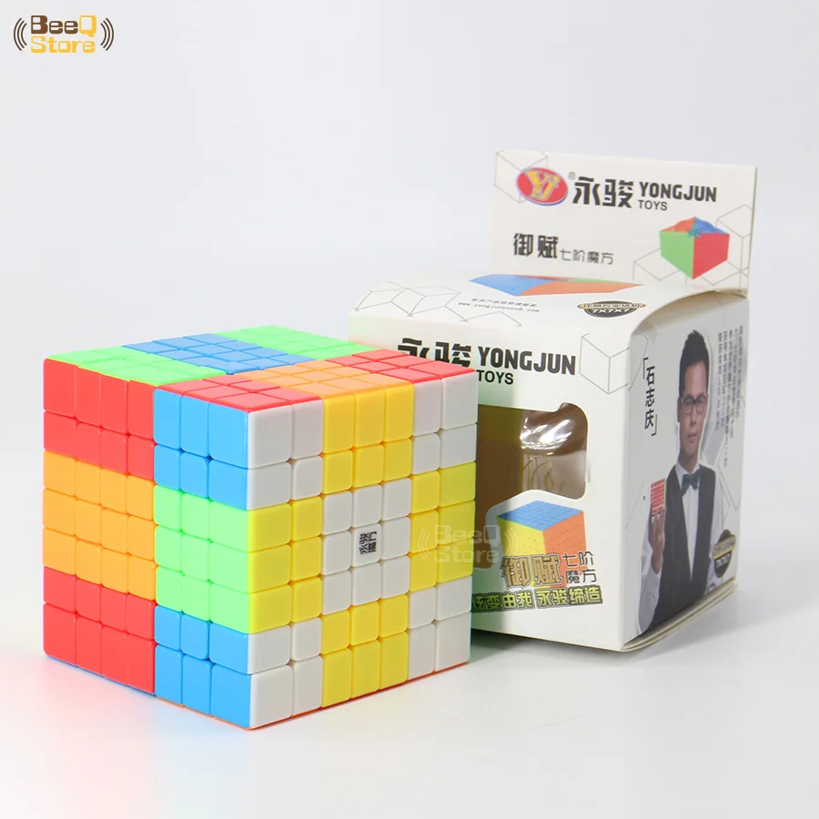 Yongjun Yufu 7x7 7 слоев куб головоломка Stickerless начинающим развивающие игрушки 7x7x7 игрушки для конкурса обучения Образование