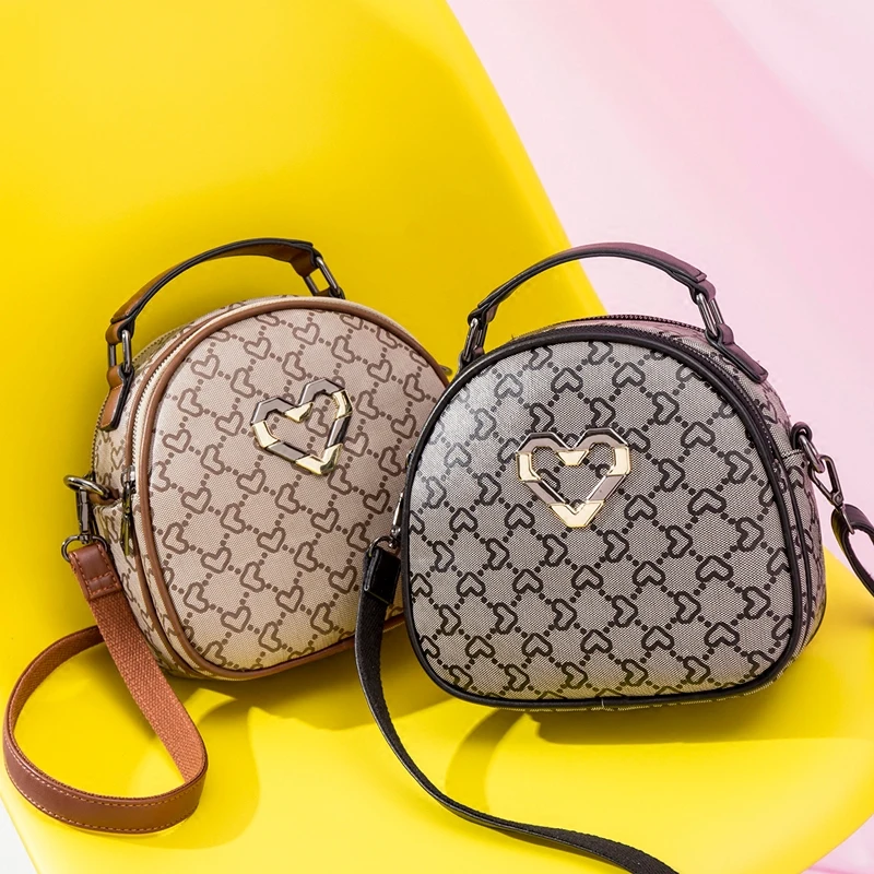 New Arrival Brand Designer Women Mini Round Handbags Circular Handbags
