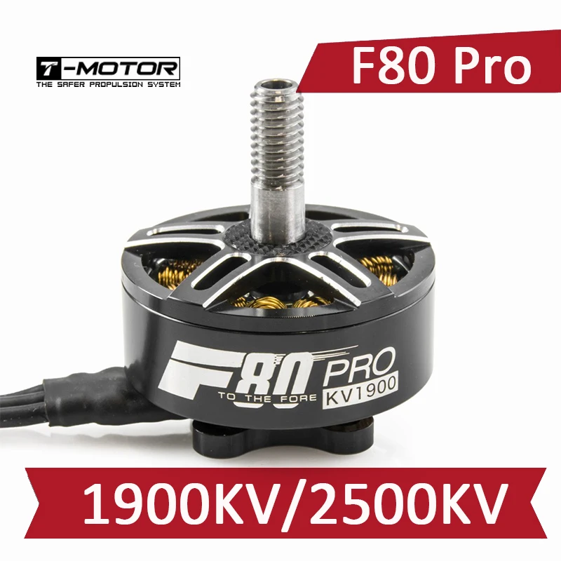 T-Motor F80 PRO-1900KV 2500KV бесщеточный двигатель RC Дрон FPV гоночный мультиротор