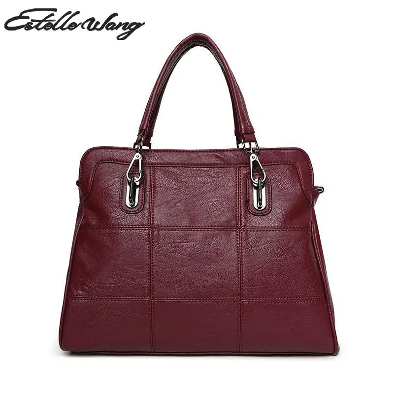 2016 New Pu Leather Handbag Women Shoulder Bag Large Portable Commuter