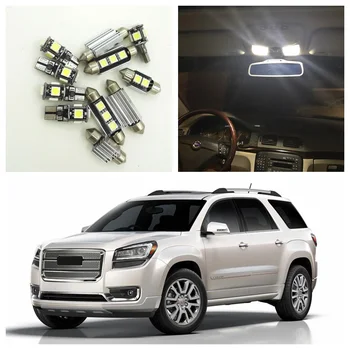 

13Pcs Xenon White LED Lights Bulbs Interior Package Kit For 2007-2015 GMC Acadia Map Dome Trunk License Plate Light