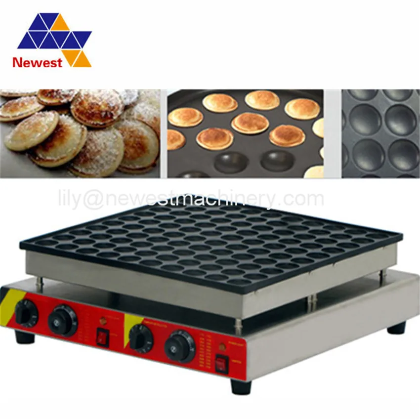 

Cast Iron Waffle Toaster Dutch Poffertjes Grill Pan Cake Machine