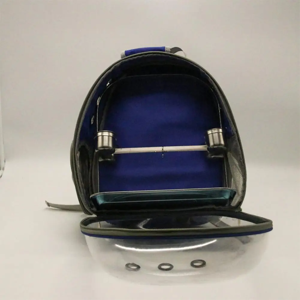 Рюкзак с кормушкой попугай переноски клетка для попугая сумка с деревянной окуня ПЭТ дышащий космический рюкзак капсулы