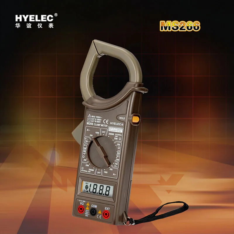 

M266 HYELEC professional Digital Clamp Multimeter Frequency resistance clamp ammeter Voltage /Current / Resistance