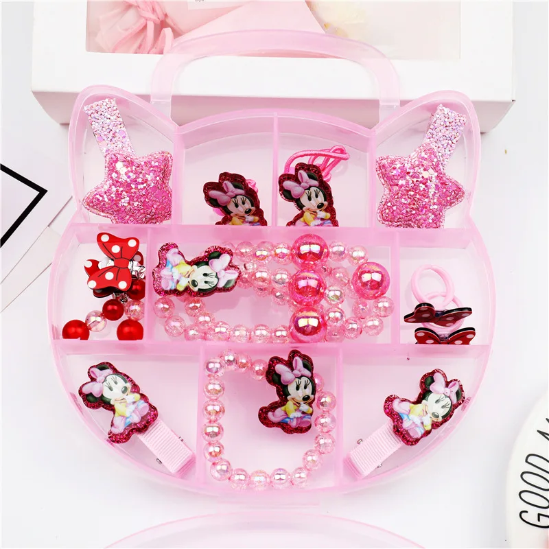 12 15pcs Box Whole Set Minnie Mouse Hello Kitty Hair Clips