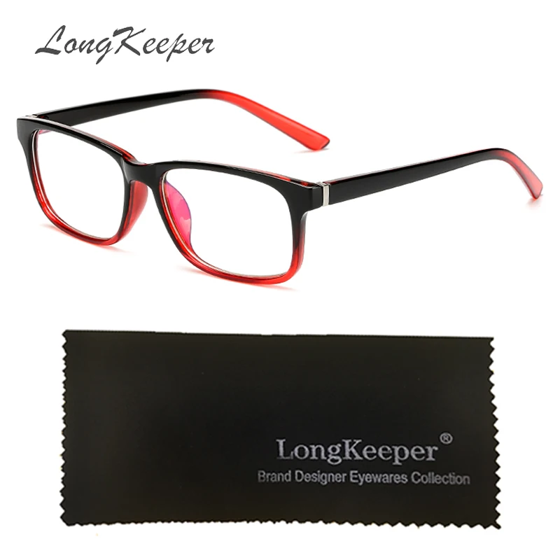 

New Vintage Rectangle Glasses Frame Men Retro Clear Lens Eyeglasses Women Comfortable Black Blue Student Spectacle Frames 8092