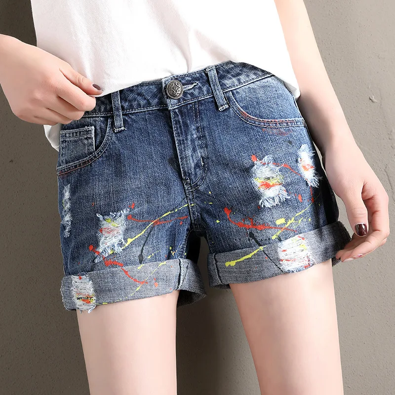 

Mid Waist Denim Shorts for Women Vintage Sexy Brand Shorts Jeans Women Denim Shorts Slim Hip Plus Size shorts women