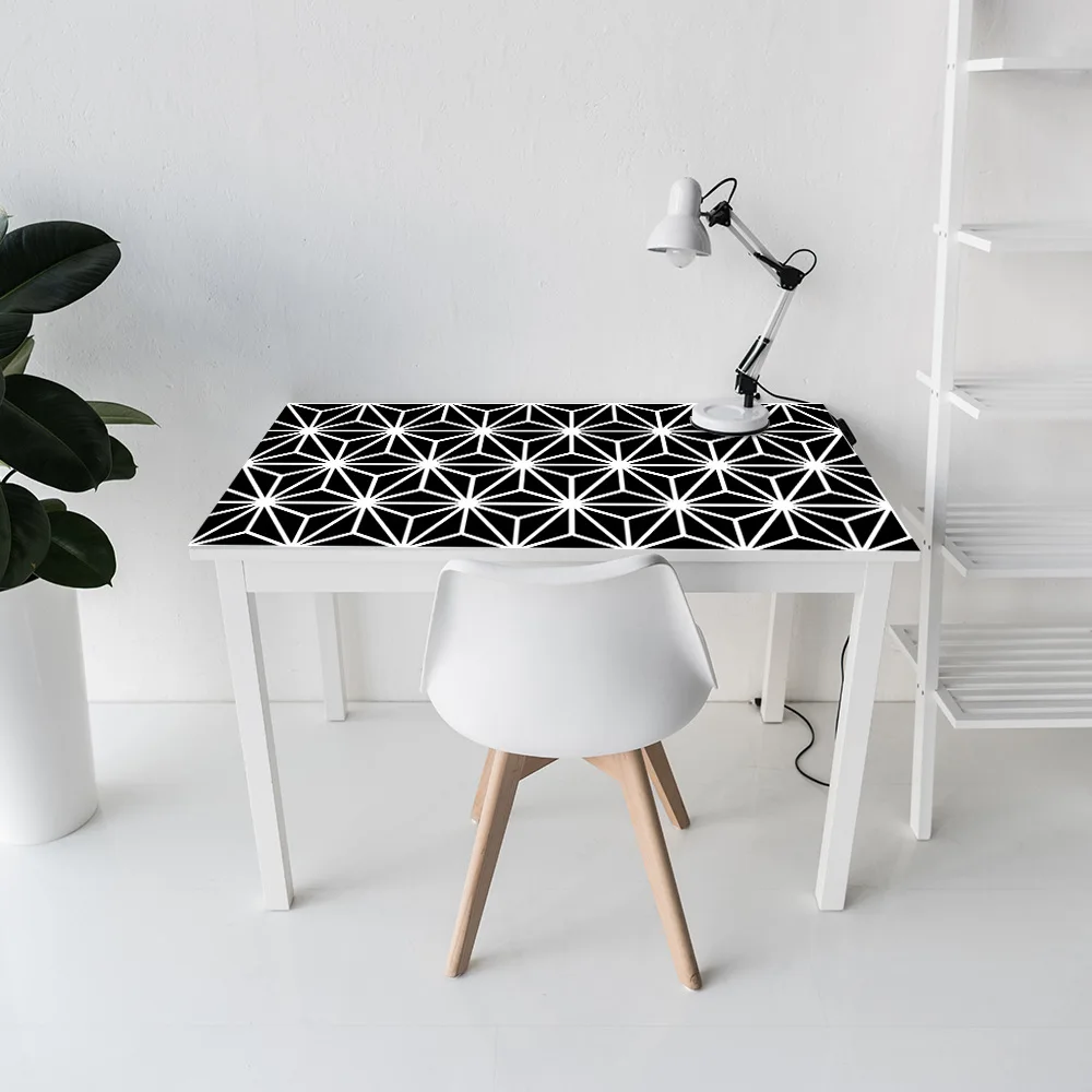 Funlife черно-белые геометрические обои, водостойкие самоклеющиеся настенные Стикеры для гостиной, офиса, художественная наклейка DIY домашний декор