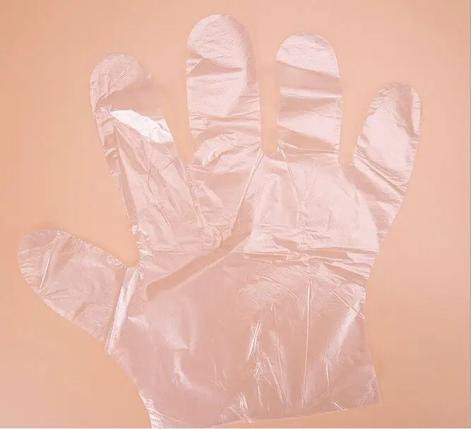 100PCS Eco-friendly Disposable Gloves PE Beauty Household hygiene Restaurant BBQ Plastic Multifuctional Gloves Food AU146