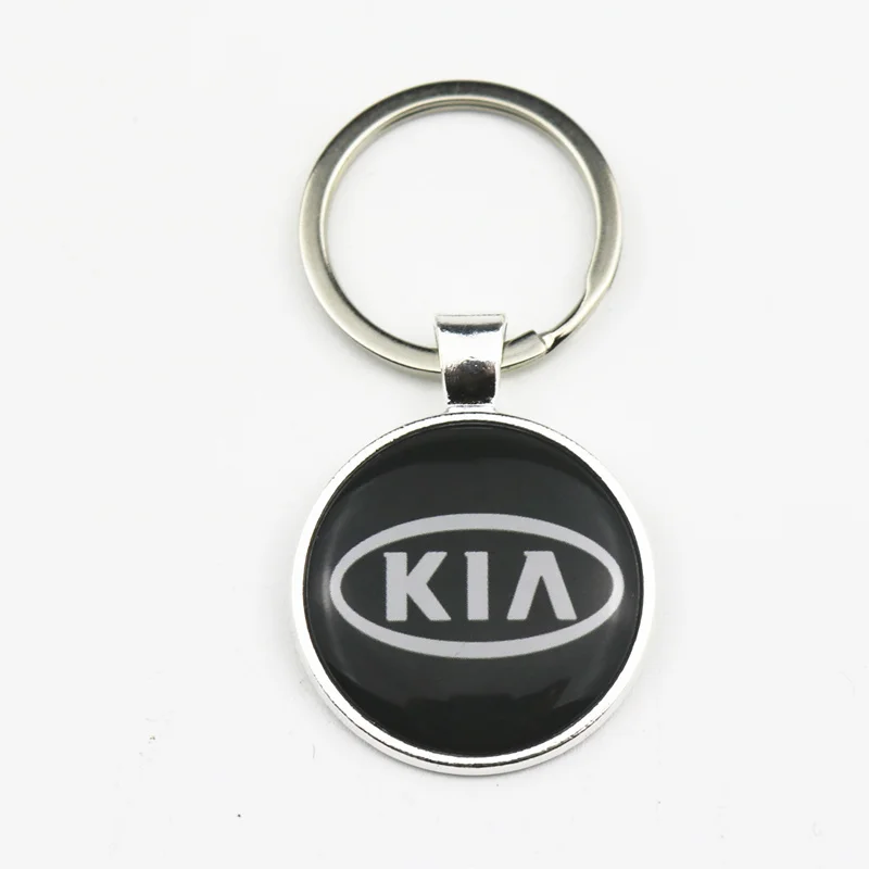 3D металлический автомобильный брелок для ключей с логотипом, автомобильные модные аксессуары для Kia Rio K2 K3 K5 Sorento Sportage, автомобильный стиль - Название цвета: 8 For Kia