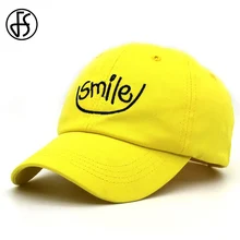 FS хип-хоп Женская Бейсболка, бейсболка с вышитым смайликом, кепки s для мужчин, уличная Кепка, желтые, красные, белые шапки для папы