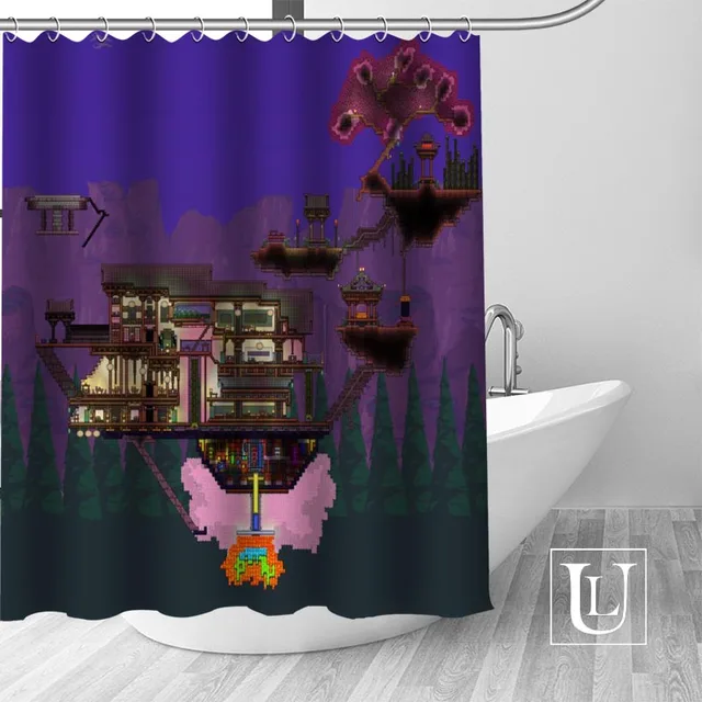 Waterproof Bathroom Curtains Modern Terraria Shower Curtain polyester